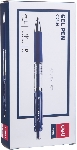 Набор ручек гелевых Deli Mate EQ10430-P автоматическая, прозрачный/синий, d=0.5мм, синие чернила, коробка картонная (12шт)