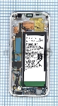 Дисплей для Samsung Galaxy S7 Edge SM-G935FD белый с рамкой и аккумулятором
