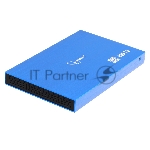 Внешний корпус 2.5"" Gembird EE2-U3S-56, синий металлик, USB 3.0, SATA, алюминий