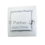 Выключатель 1-кл. СП Мира 10А IP20 бел./сер. LEZARD 701-0215-100