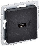 Розетка HDMI IEK BRITE РHDMI-0-БрЧ черный