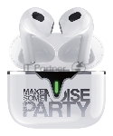 Наушники TWS QUMO LiFE "Party" BT 0101 белый, вкладыши, Bluetooth, сенсорное управление, до 4 ч