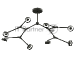 Корпус светильника C9060/8 SBK черный песок 1100*400*200mm GX53/8