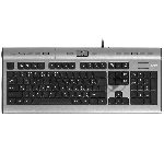 Клавиатура проводная A4Tech KLS-7MUU USB серебристый/черный