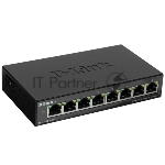 Коммутатор D-Link DGS-1100-08V2/A1A, 8×1 Гбит/с, настраиваемый