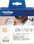 Картридж ленточный Brother DK11219 12 мм, черный шрифт, белый фон, для BROTHER QL-5X0, QL-7X00, QL-8X0, QL-10X0, QL-1X10