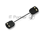 GL7188 BK черный матовый коннектор гибкий для однофазного встраиваемого шинопровода Standard 220V NEW