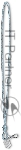 Шнурок для пероч.ножа Victorinox Neck Cord (4.1896.N) сине-серый 440мм блистер