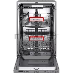 Посудомоечная машина Timberk Set&Dry T-DW45BI103 серебристый (узкая)