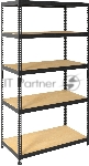 Стеллаж Практик SBL 200KD/120x45/5 пол.:5 разборная 2000x1200x450мм серый (S24499395509), вид 3