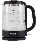 Чайник электрический Domfy DSB-EK304 1.7л. 2200Вт черный (корпус: стекло), вид 35