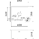 Кухонная мойка GRANFEST METAL 4538 PVD графит 1 чаша 400x330x205, монтаж: универсальный, материал: нержавеющая сталь, графит