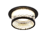 Светильник Ambrella light TN1252 SBK/CL черный песок/прозрачный GU5.3 D98*58