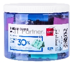 Зажимы Deli E8552S металл 41мм ассорти (упаковка: 24 шт) пластиковая туба