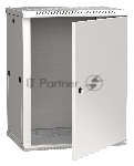 Шкаф монтажный ITK LINEA W (LWR3-12U64-MF) настенный 12U 600x450 мм пер. дв. металл 90 кг серый 350 мм 29 кг 200 град. IP20 IK10 сталь