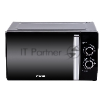 Микроволновая печь Pioneer MW361S черный, 23 л, 800 Вт, переключатели - поворотный механизм