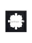 Рамка 1-мест. горизонт. ZIMA черный бархат LEZARD 704-4200-146
