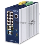 Коммутатор PLANET IGS-6329-8UP2S2X, 8×1 Гбит/с PoE++ + 2×2.5 Гбит/с SFP + 2×10 Гбит/с SFP+, управляемый