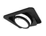 Комплект встраиваемого поворотного светильника Ambrella light XC7659081 SBK/FR черный песок/белый матовый MR16 GU5.3 (C7659, N7121)