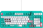 Клавиатура ASUS TUF Gaming K3 Gen II MIKU Edition проводная, USB Type-A, голубой