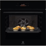 Духовой шкаф электрический Electrolux LOE8F38Z с конвекцией, объем 72 л, 17 режимов, очистка каталитическая, 3 стекла в дверце, направляющие проволочные + телескопические (1 уровень),черное стекло
