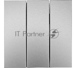 Выключатель 3-кл. СП ZIMA IP20 10А безвинт. зажим серый матовый LEZARD 704-7488-109QC
