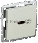 Розетка HDMI IEK BRITE РHDMI-0-БрКр бежевый