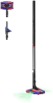 Пылесос вертикальный Dyson Pencil Vac Fluffycones черный, питание от аккумулятора, 55 Вт, уборка сухая, пылесборник 0.08 л