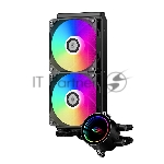 Система охлаждения PCCooler DA240 ARGB черный 120мм алюминий+медь 1800rpm 33.8db 3-pin 300W