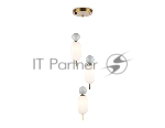 Светильник Ambrella light LH53102/3 BS/GR/FR латунь/серый/белый матовый G9*3 max 28W D260*1525