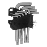 Набор ключей имбусовых Torx-Tempered, TT10-50, CrV, 9 шт. Сибртех