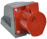 Розетка IEK PSR12-016-4 114 стационарная 3Р+РЕ 16А 380В IP44 IEK