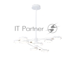 Подвесной светодиодный светильник Ambrella light FL51642/8 WH/GD белый/золото 3000K/4200K/6400K 67W D1000*850 (Без ПДУ)