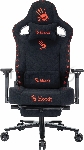 Кресло игровое A4Tech Bloody GC-670 черный искусственная замша с подголов. крестов. металл подст.для ног, вид 16