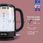 Чайник электрический Domfy DSB-EK304 1.7л. 2200Вт черный (корпус: стекло), вид 26