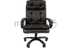 Кресло Chairman 442 черный, экокожа, 120 кг
