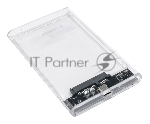Внешний корпус Gembird EE2-U3S-7 USB 3.0 для 2.5" HDD/SSD порт Type-С, SATA III, пластик, прозрачный