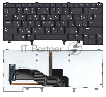 Клавиатура для ноутбука Dell Latitude E6320 E6420 E5420 черная без указателя с подсветкой