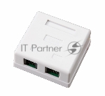 Рoзетка комбинированная внешняя Rexant, RJ-45(8P-8C) + RJ-11(6P-4C), UTP неэкранированная