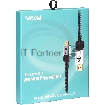 Кабель-переходник miniDisplayPort M-> HDMI M 4K@60Hz 1,5 м VCOM