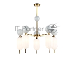 Светильник Ambrella light LH53104/5 BS/GR/FR латунь/серый/белый матовый G9*5 max 28W D650*750