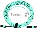 Сборка кабельная MPO-MPO, 12 волокон OM4, тип B (Key Up-Key Up), низкие потери, LSZH, 3 м, розовая