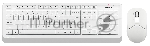 Клавиатура + мышь A4Tech Fstyler FG1012 клав:белый мышь:белый USB беспроводная Multimedia