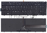 Клавиатура для ноутбука Dell Inspiron 15-3000 15-5000 5547 5521 5542 черная с подсветкой