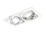 Комплект встраиваемого поворотного светильника Ambrella light XC7663002 SWH/PSL белый песок/серебро полированное MR16 GU5.3 (C7663, N7022)
