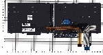 Клавиатура для ноутбука Lenovo ThinkPad T15 черная с подсветкой