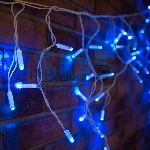 Гирлянда Neon-night Айсикл (бахрома) светодиодный, 2,4 х 0,6 м, белый провод, 230 В, диоды синие, 76 LED