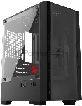 Компьютерный корпус Bloody CC-123 черный без БП mATX 8x120мм 2xUSB2.0 1xUSB3.0 audio bott PSU