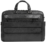 Деловая сумка мужская Piquadro Solm CA7025S141/N с отделением для ноутбука 14" черная натур.кожа