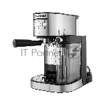 Кофеварка рожковая Maunfeld MF-720S PRO нержавеющая сталь, исп. кофе - молотый/чалды, 1.2 л, 1470 Вт, 15 Бар.